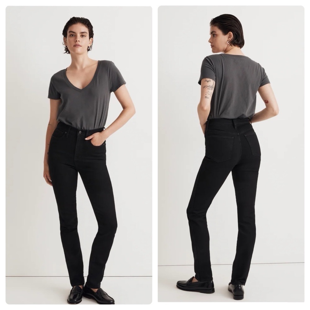 Madewell | Tall Stovepipe Jean Black Rinse Wash | 23 T
